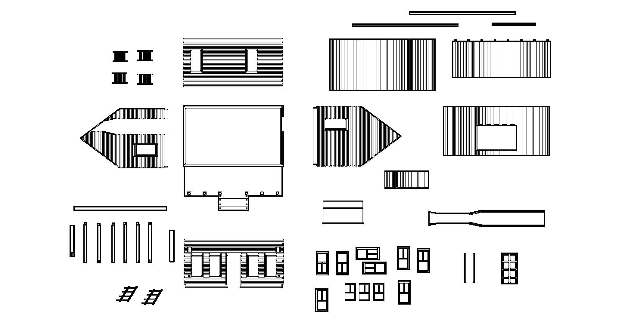 House 3D print model plans 3D print model_7