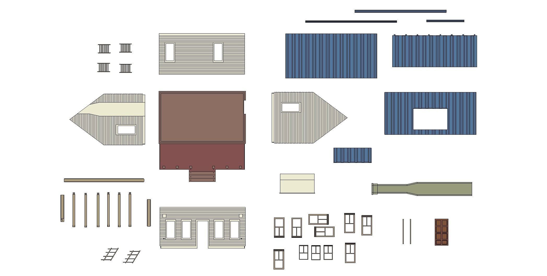 House 3D print model plans 3D print model_8