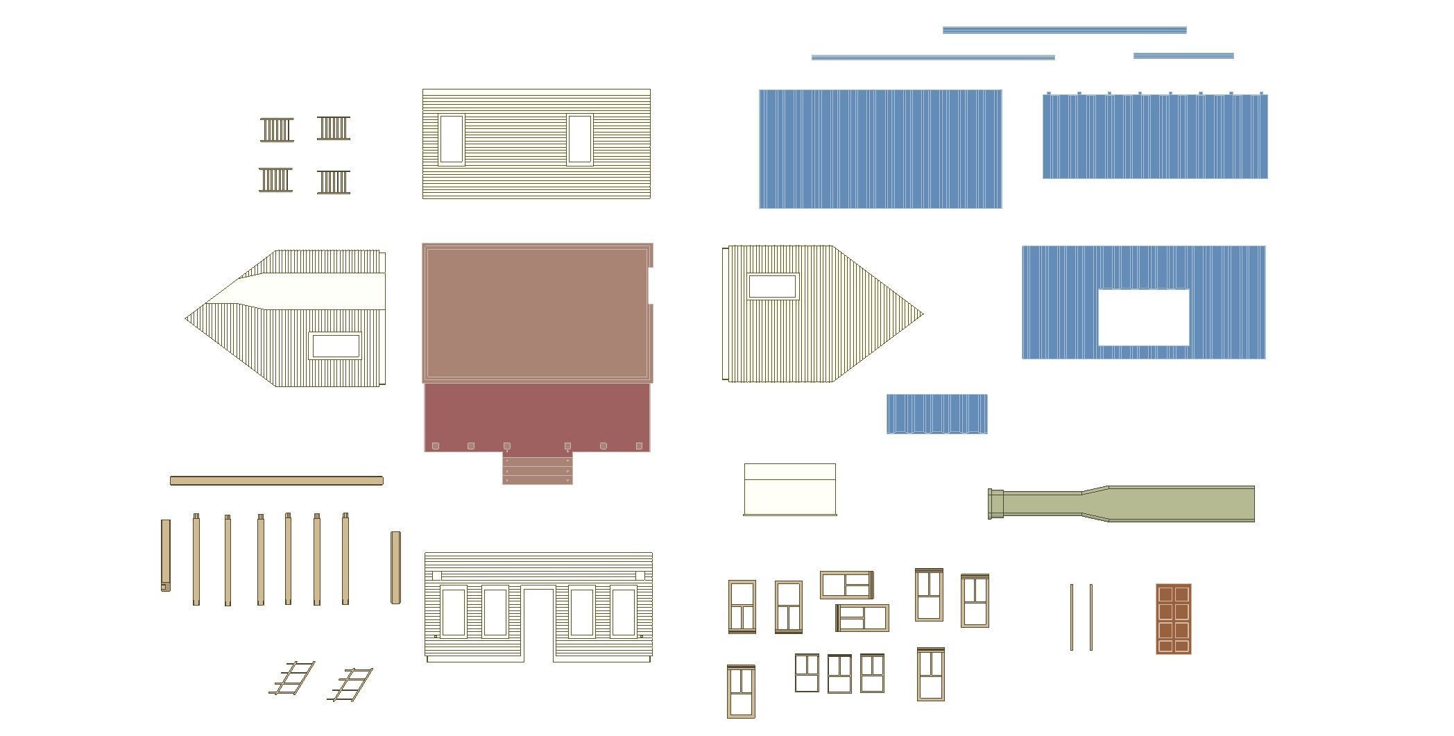 House 3D print model plans 3D print model_4