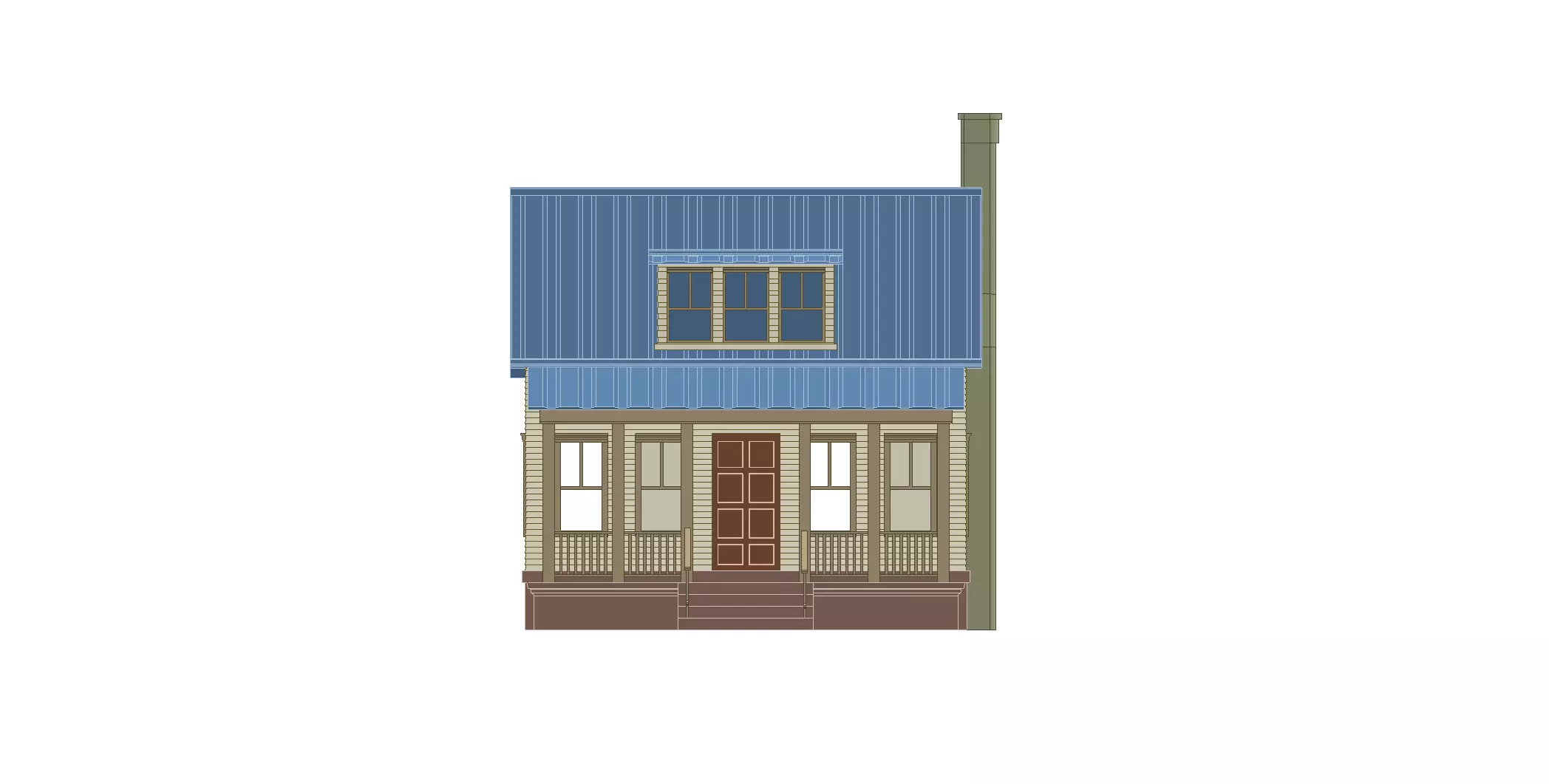House 3D print model plans 3D print model_0