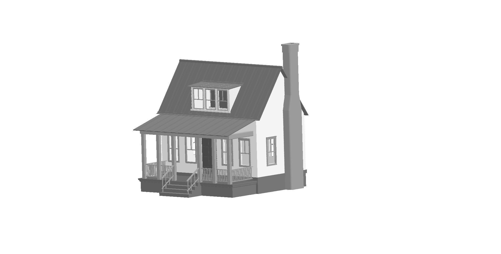 House 3D print model plans 3D print model_6