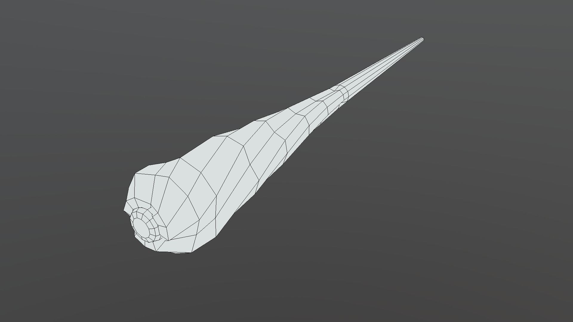 Wood Wand Low-poly 3D model_3