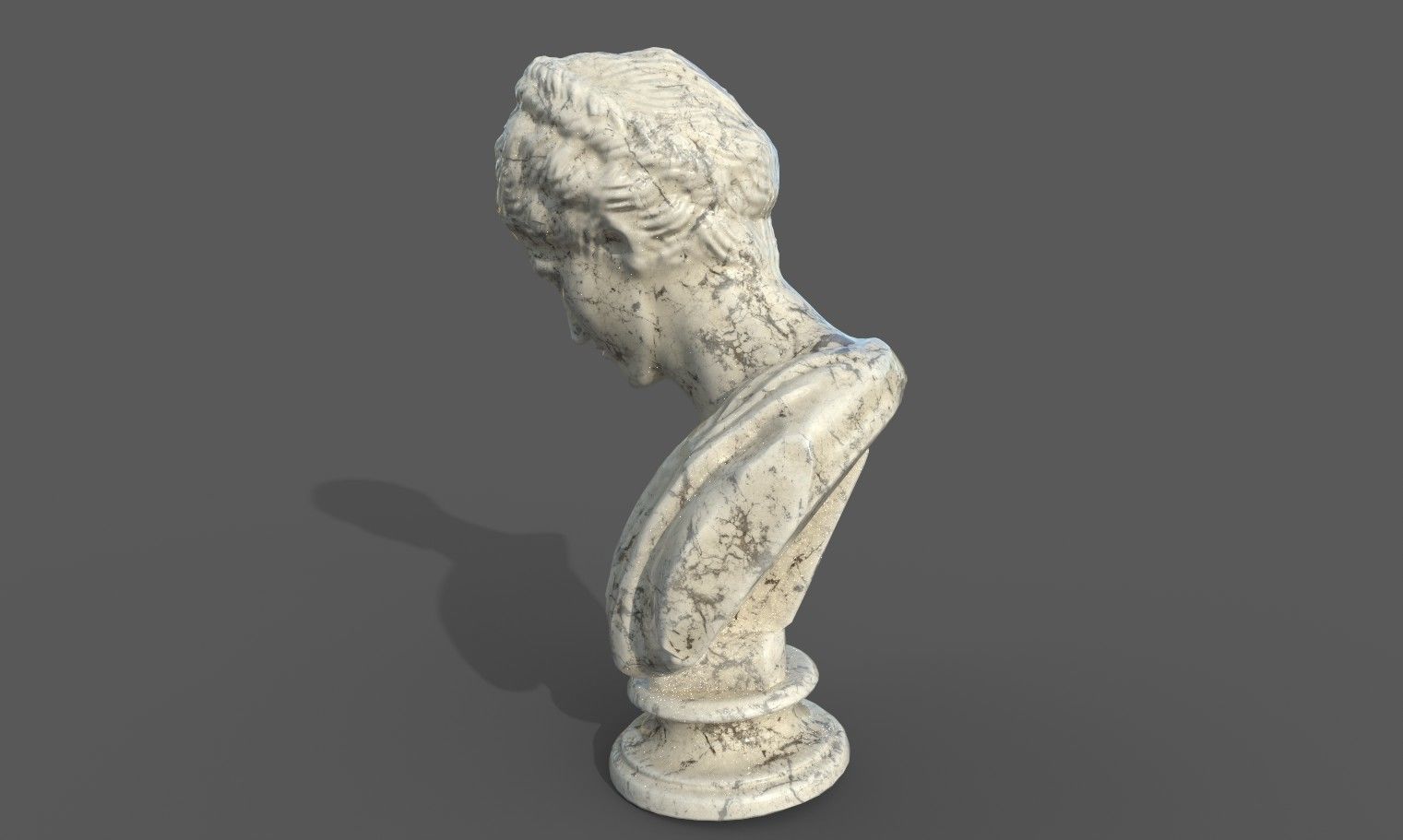 Bust of Artemis Low-poly 3D model_18