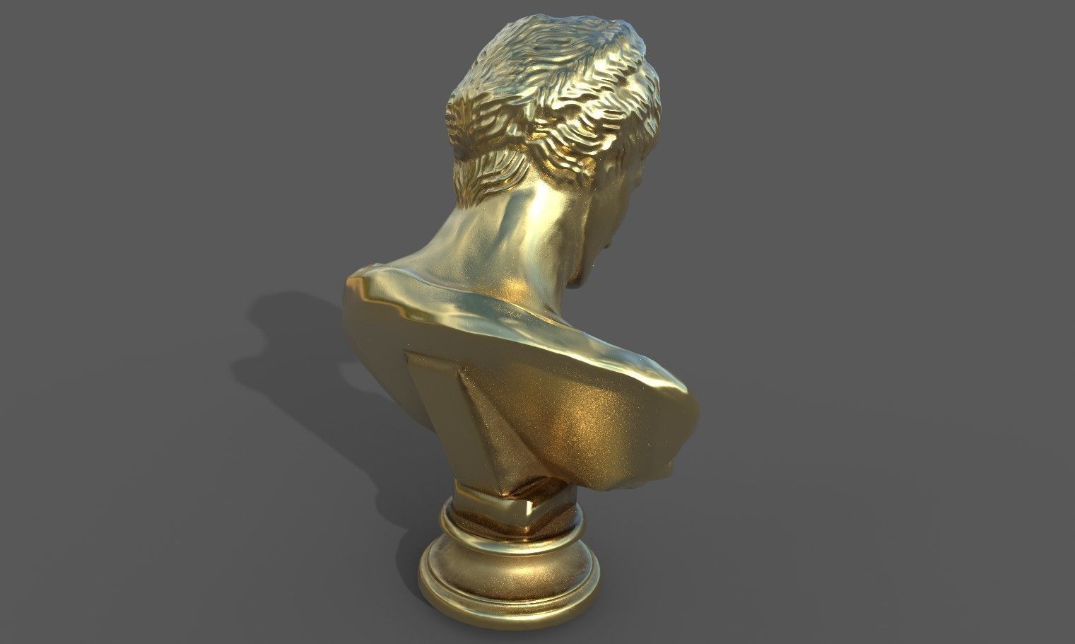 Bust of Artemis Low-poly 3D model_22