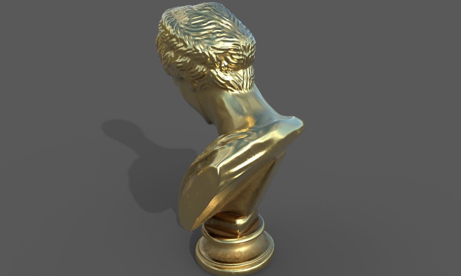 Bust of Artemis Low-poly 3D model_23