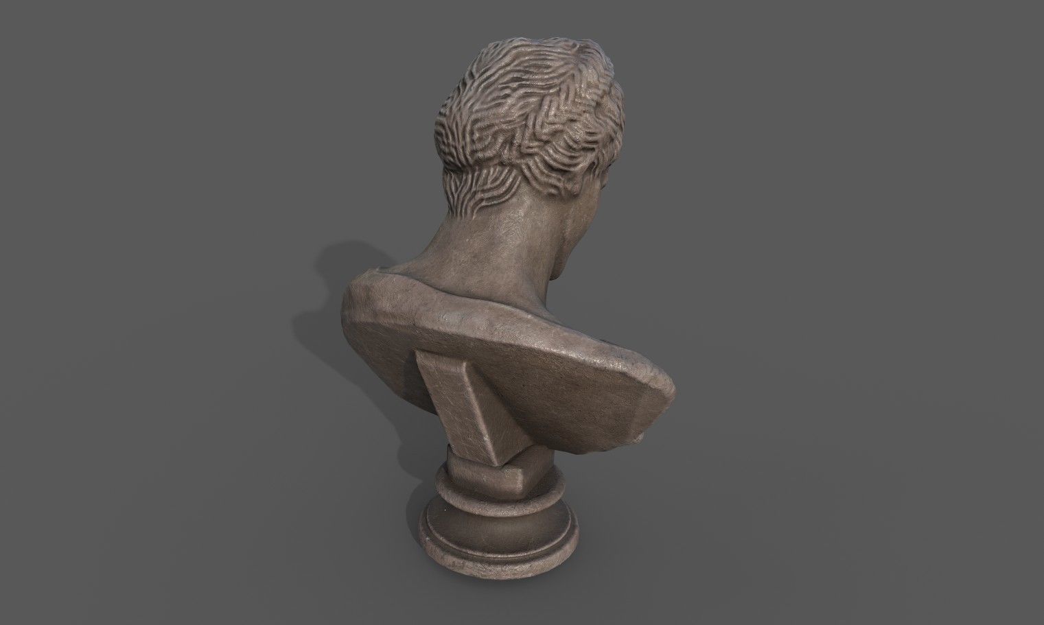 Bust of Artemis Low-poly 3D model_10