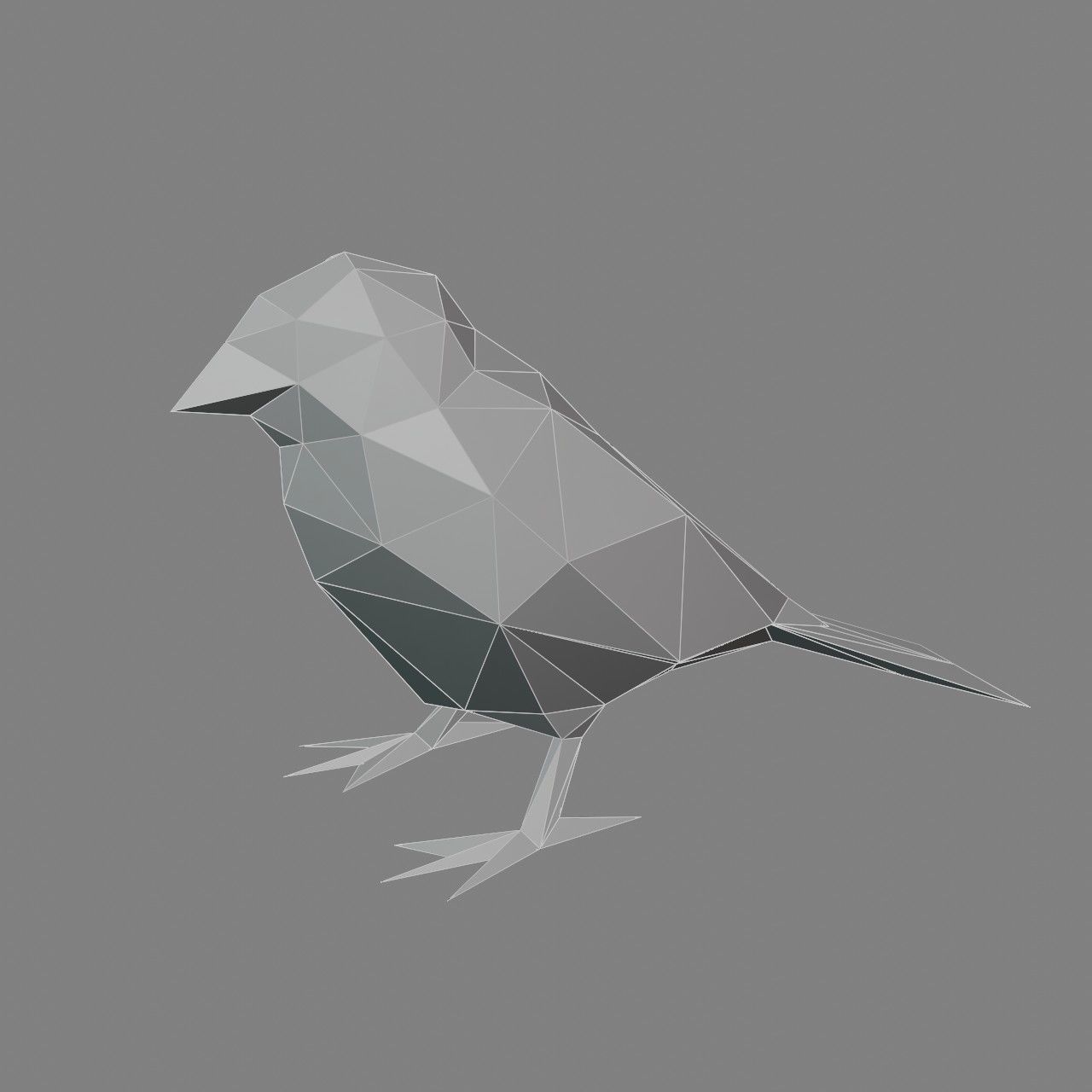 Bird - Sparrow 3D print model_4