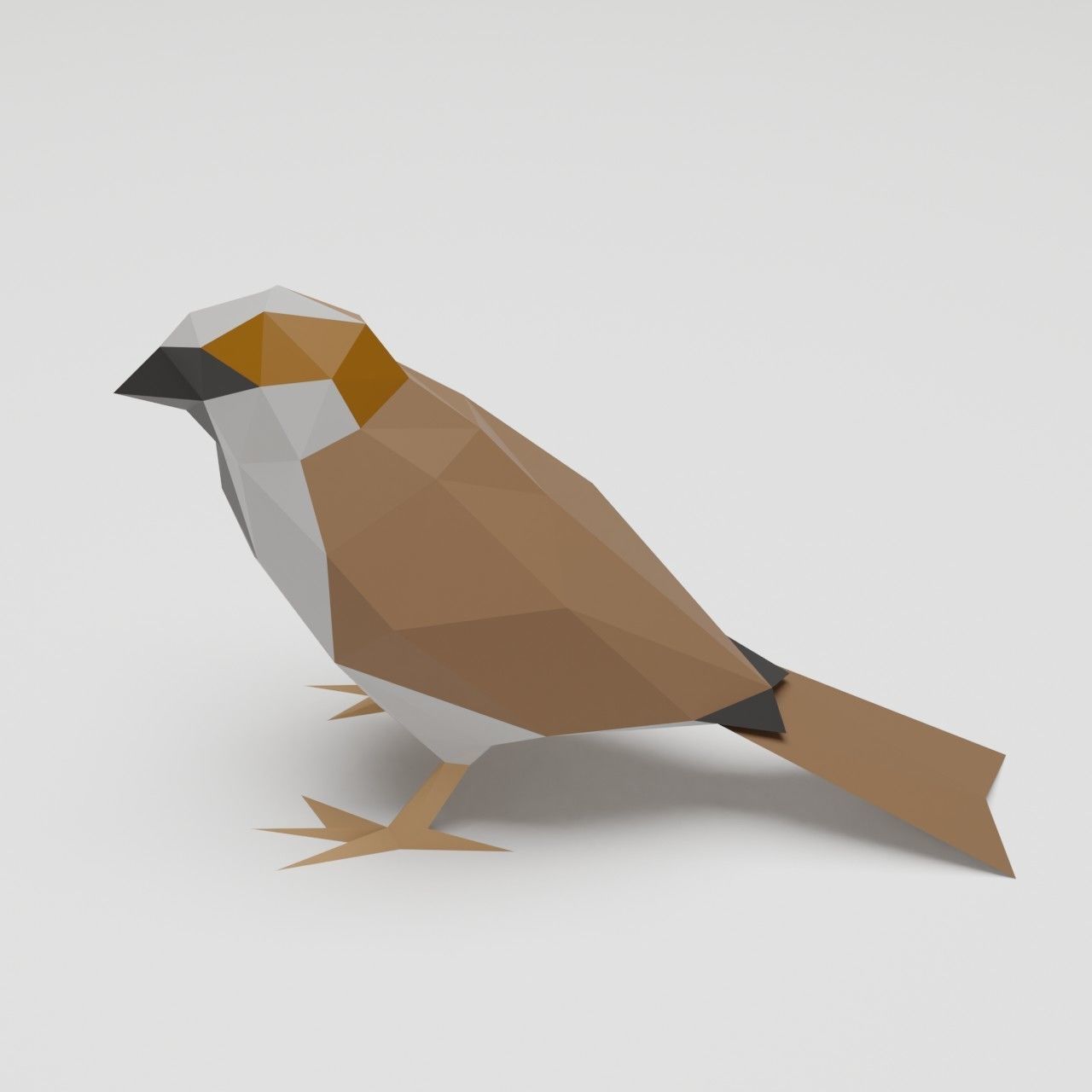Bird - Sparrow 3D print model_3