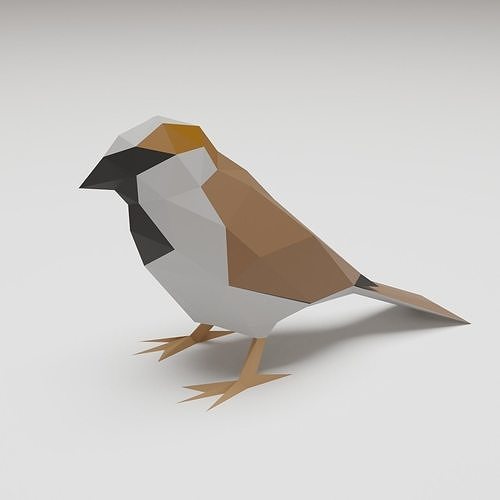 Bird - Sparrow 3D print model