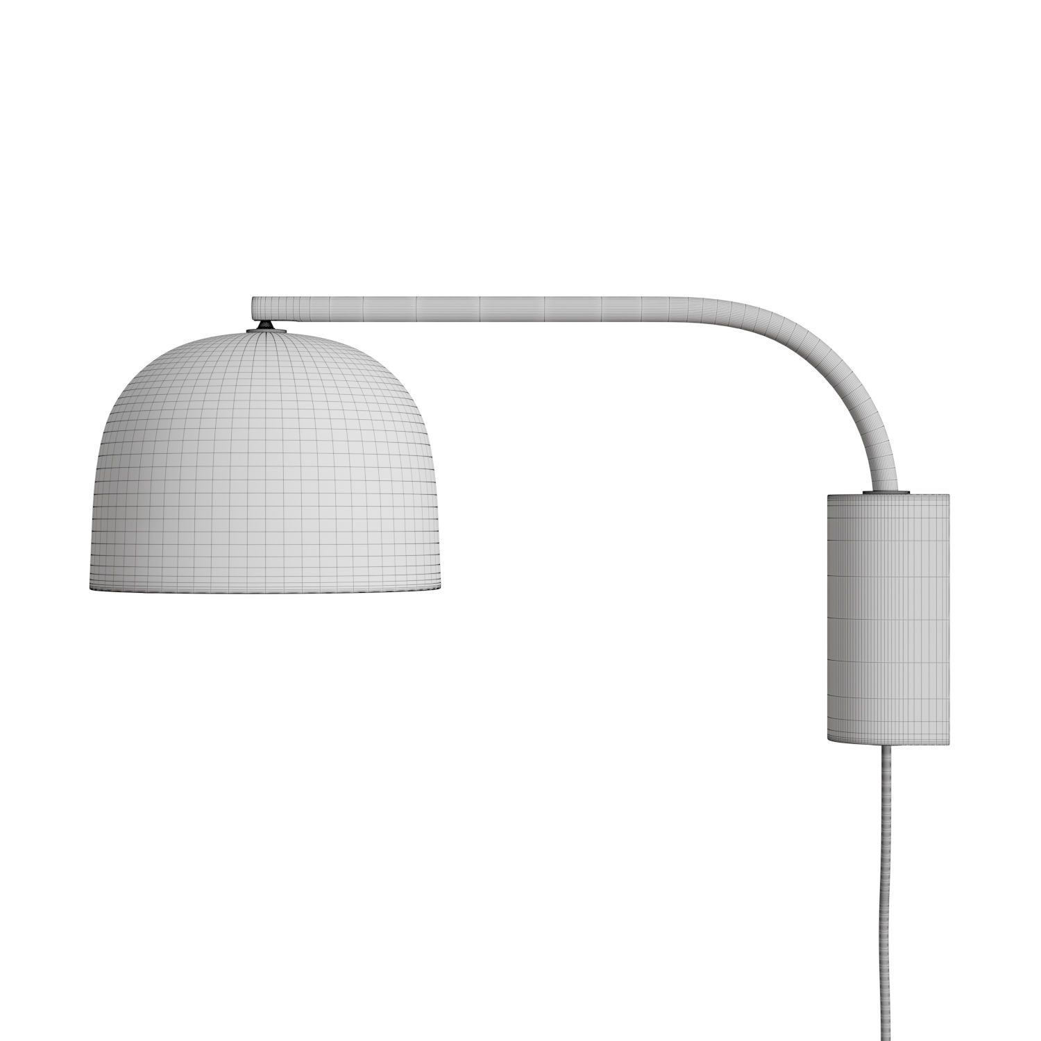 Grant Small Wall Lamp 3D model_4