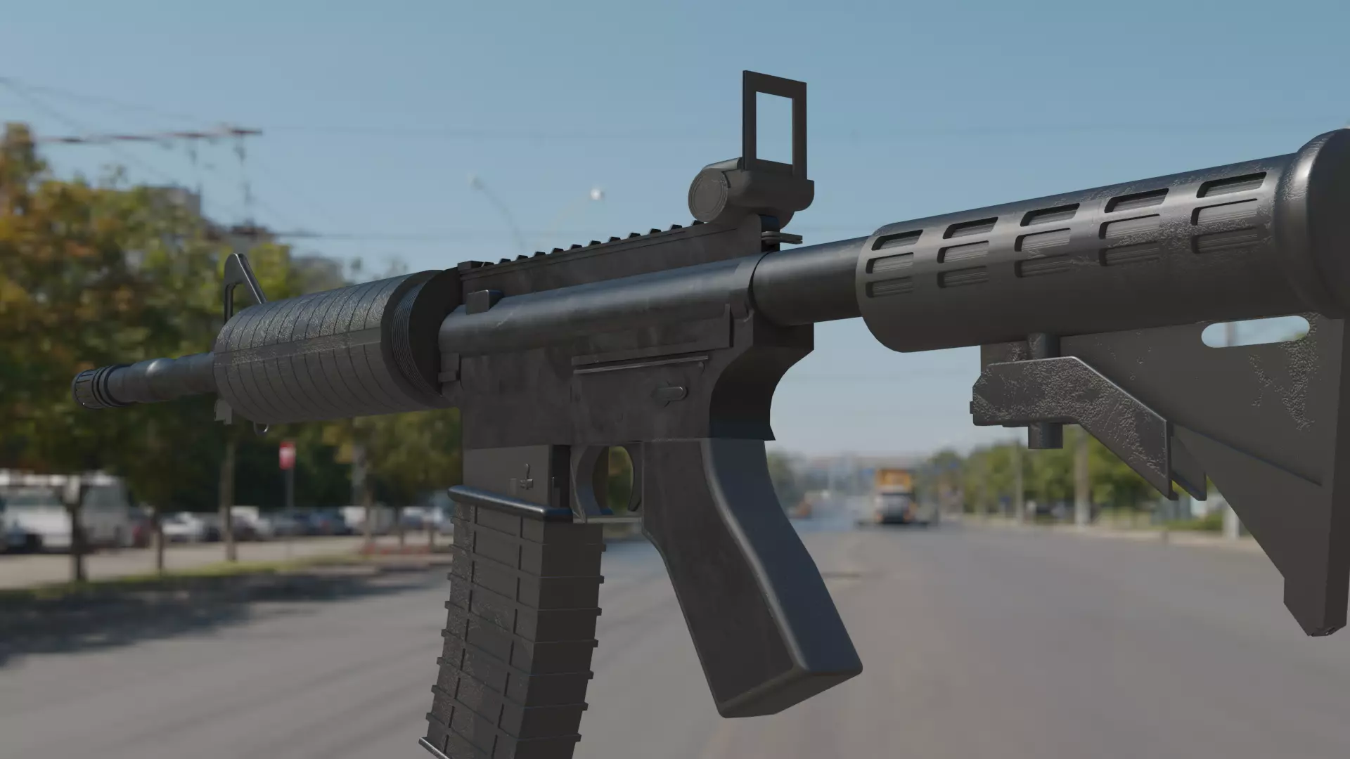 Colt M4 Free low-poly 3D model