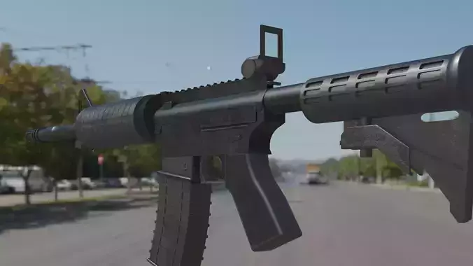 Colt M4 Free low-poly 3D model
