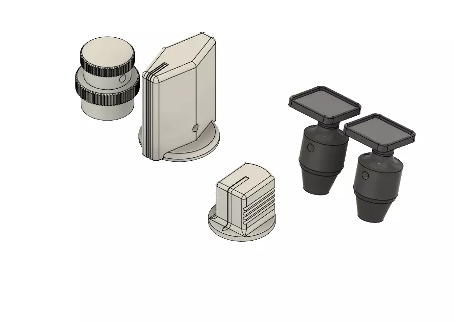 AIRBUS A320 RMP  ADIRS knob RUD TRM ENG MASTERS 3D print model_0