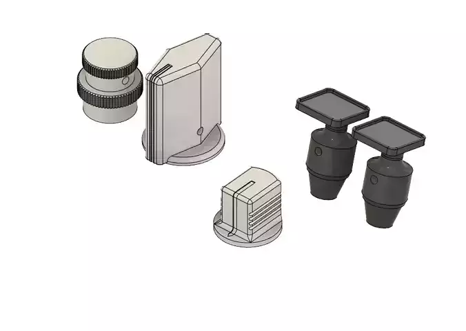 AIRBUS A320 RMP  ADIRS knob RUD TRM ENG MASTERS