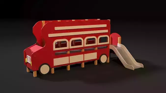 Playground bus 3D model