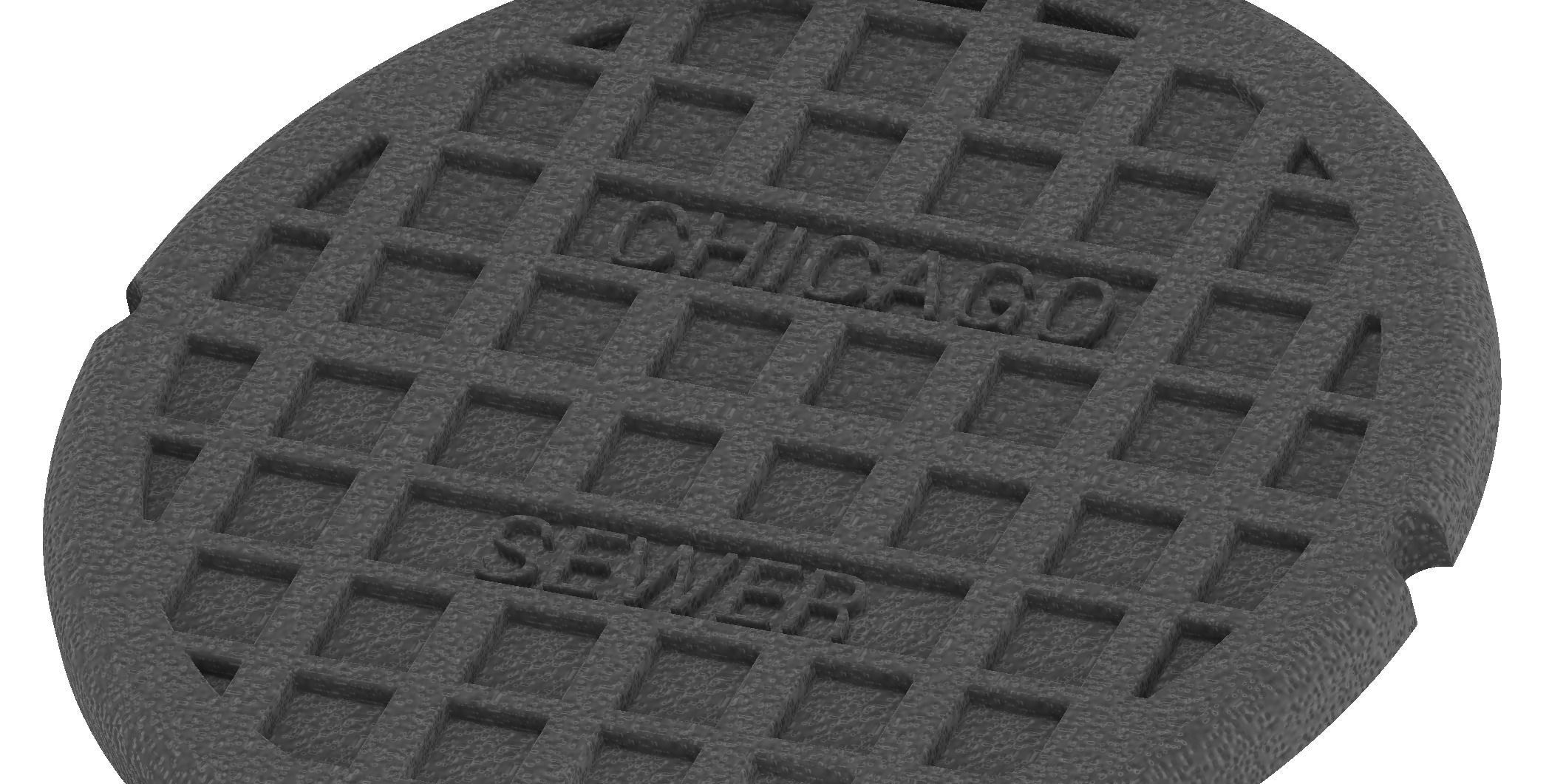 Drink coaster -Chicago cover 3D print model 3D print model_1