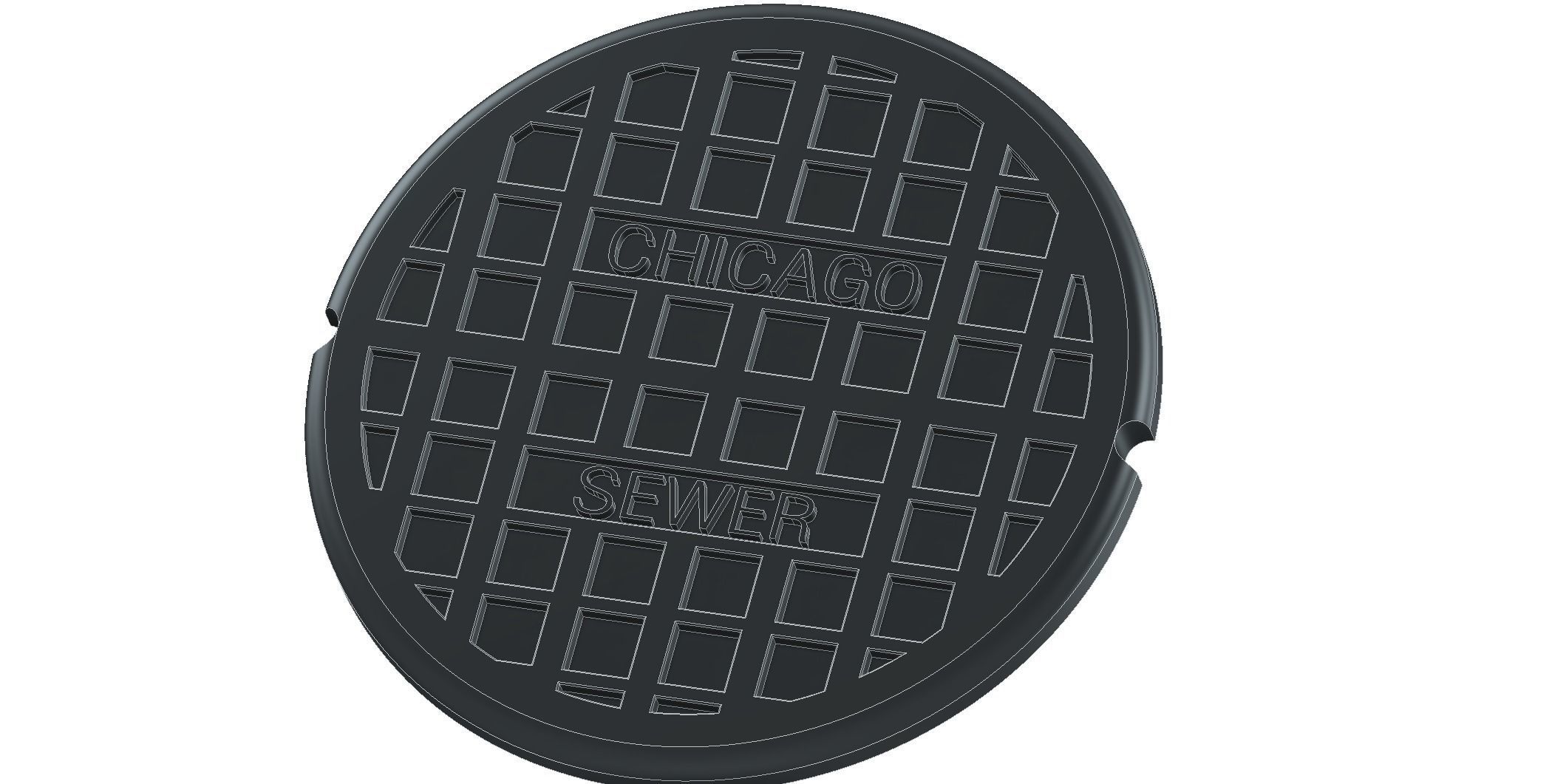 Drink coaster -Chicago cover 3D print model 3D print model_2