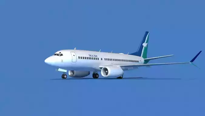 Boeing 737 MAX 7 SilkAir 3D model