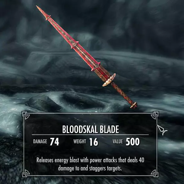 Bloodskal Blade Skyrim Free 3D print model