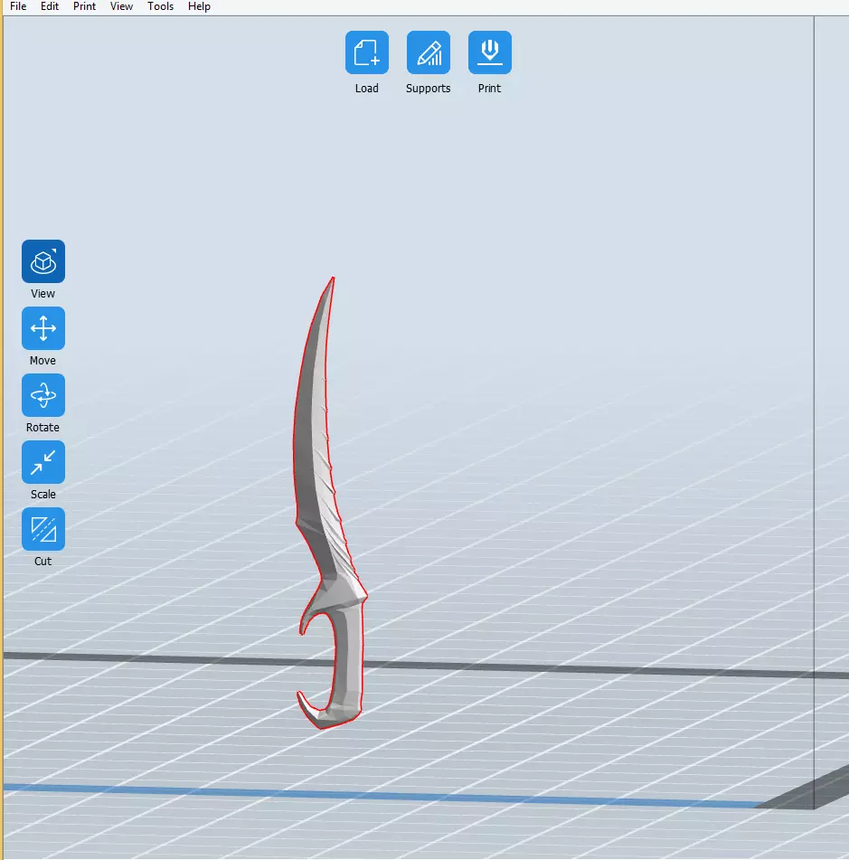 Astrids Blade with Sheath Skyrim Free 3D print model