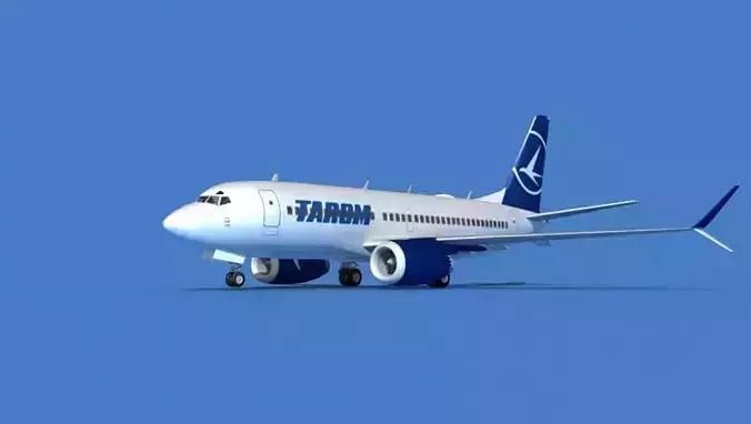 Boeing 737 MAX 7 TAROM 3D model
