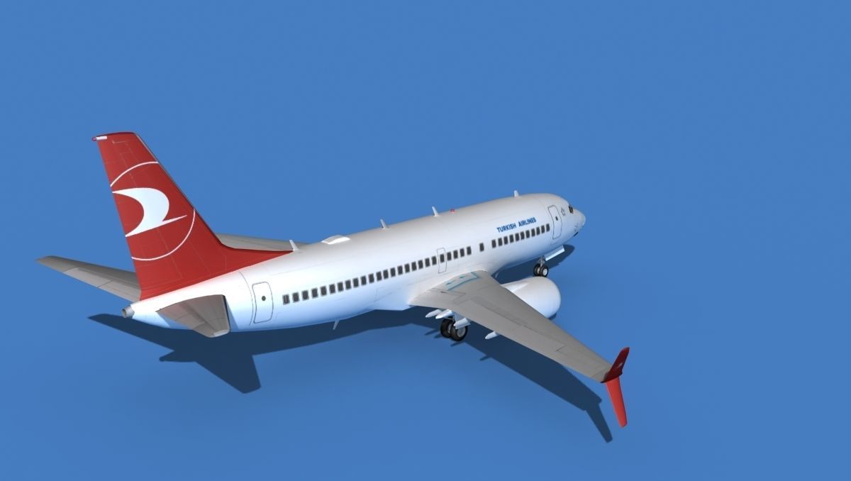 Boeing 737 MAX 7 Turkish Airlines 3D model_5