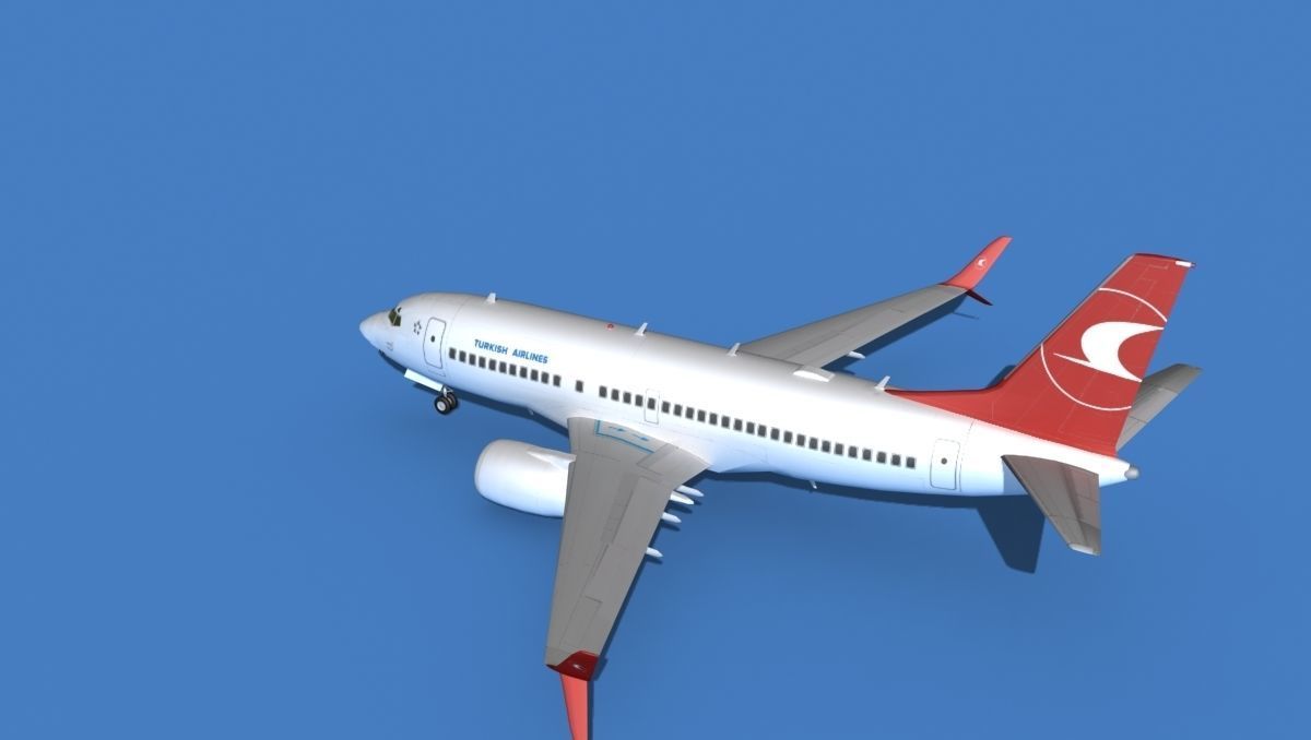 Boeing 737 MAX 7 Turkish Airlines 3D model_8