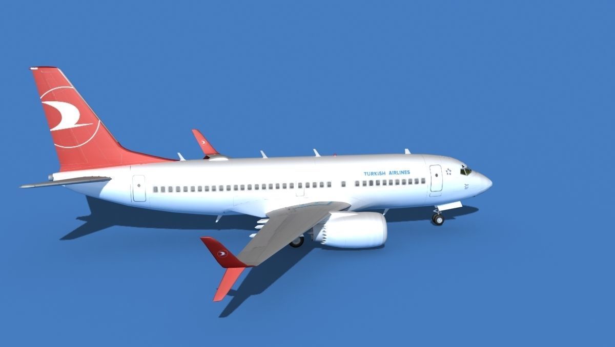 Boeing 737 MAX 7 Turkish Airlines 3D model_4