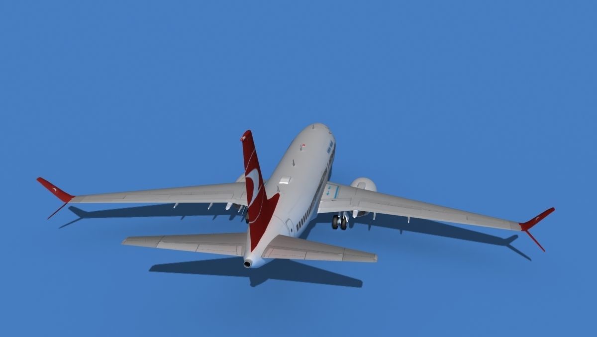 Boeing 737 MAX 7 Turkish Airlines 3D model_6