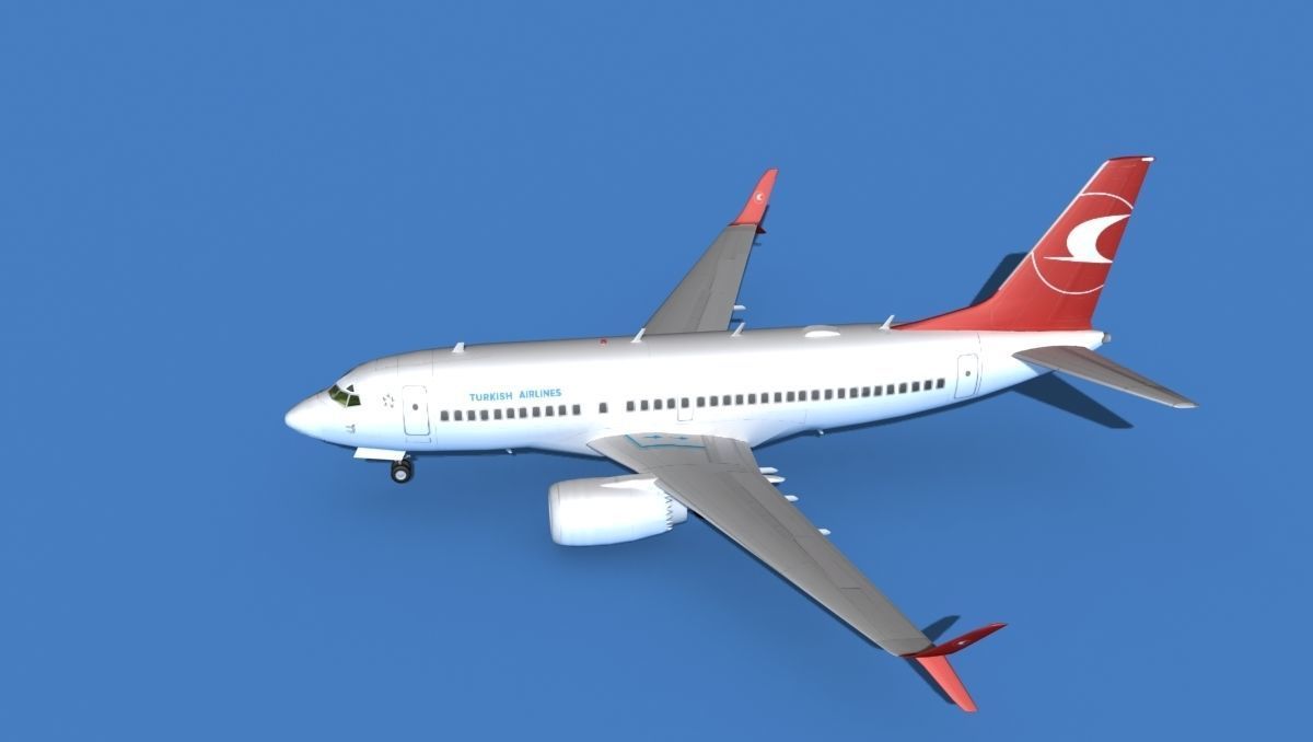 Boeing 737 MAX 7 Turkish Airlines 3D model_9