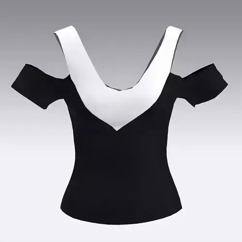 BLOUSE cold shoulder top