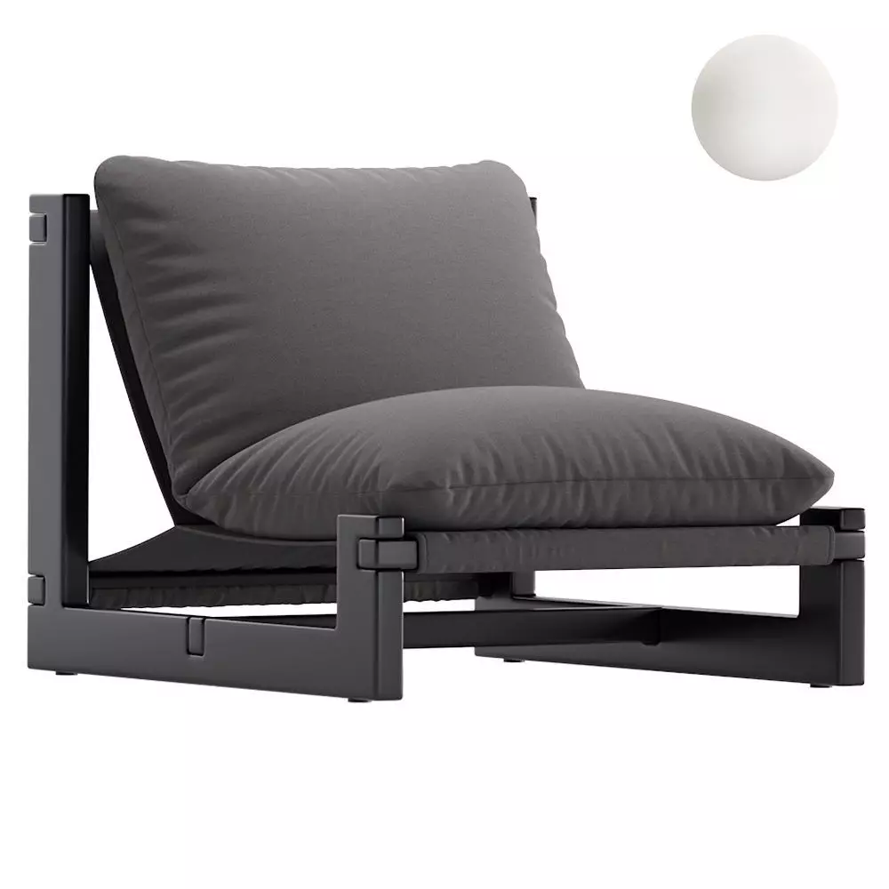 Coco Republic CR Essentials Sling Occasional Chair 3D model_0