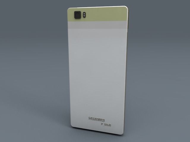Huawei P8 lite Low-poly 3D model_1