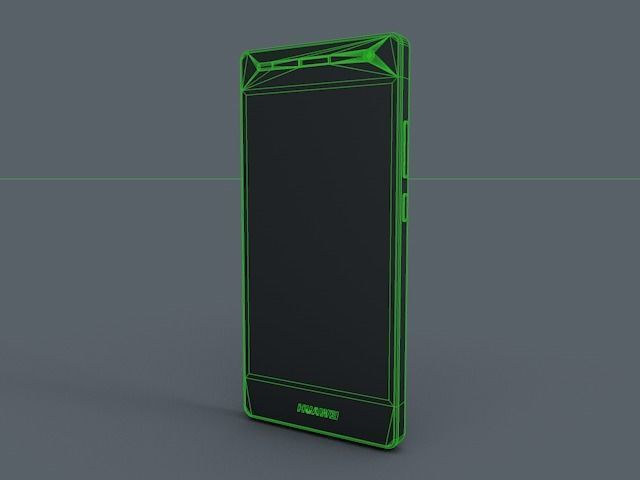 Huawei P8 lite Low-poly 3D model_7