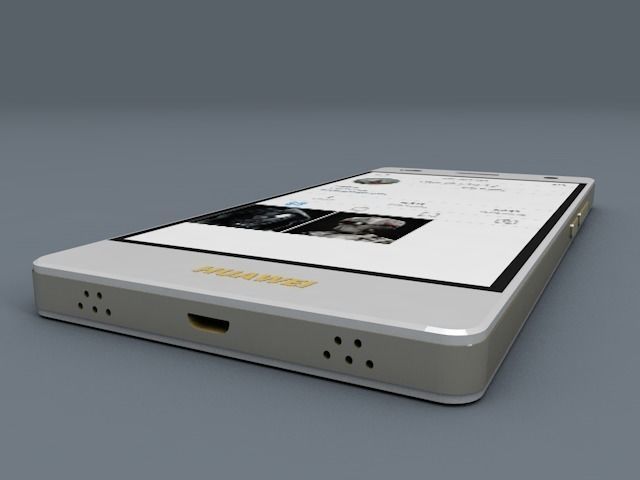 Huawei P8 lite Low-poly 3D model_4