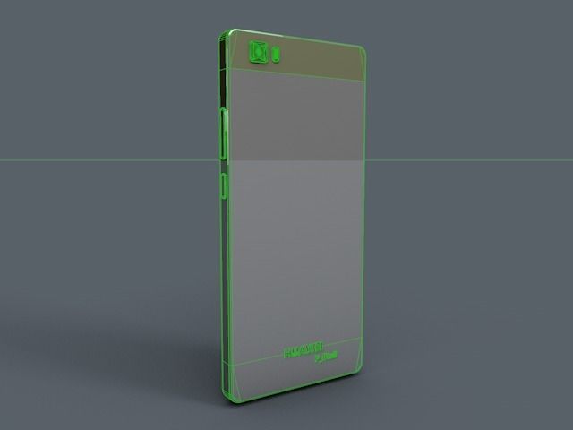 Huawei P8 lite Low-poly 3D model_6