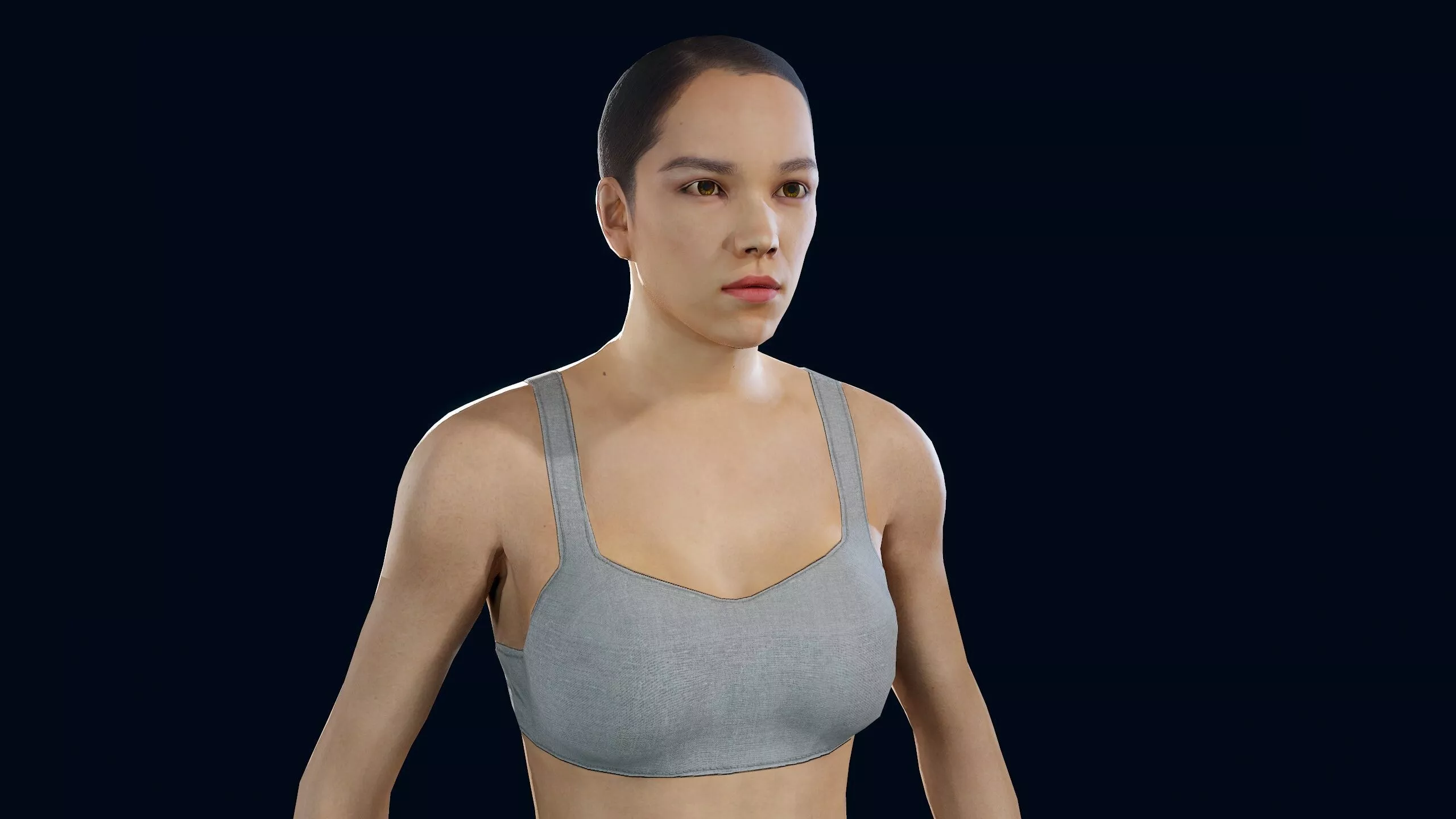 Female Basemesh 2 Low-poly 3D model