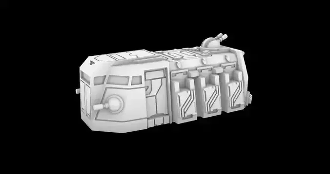 Metal box 3D print model
