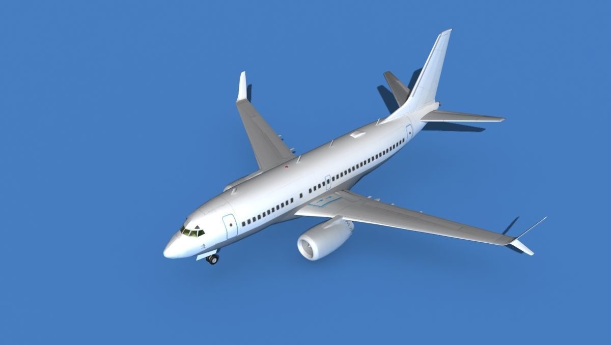 Boeing 737 MAX 7 Unmarked 1 3D model_10