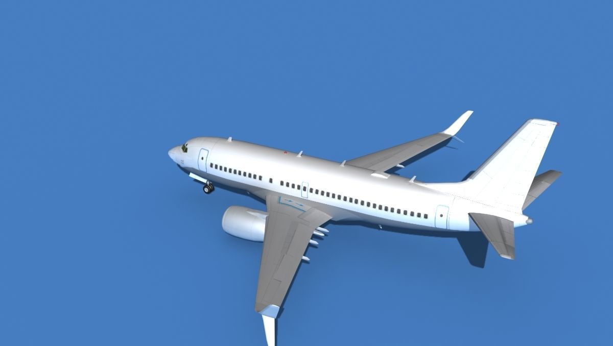 Boeing 737 MAX 7 Unmarked 1 3D model_8