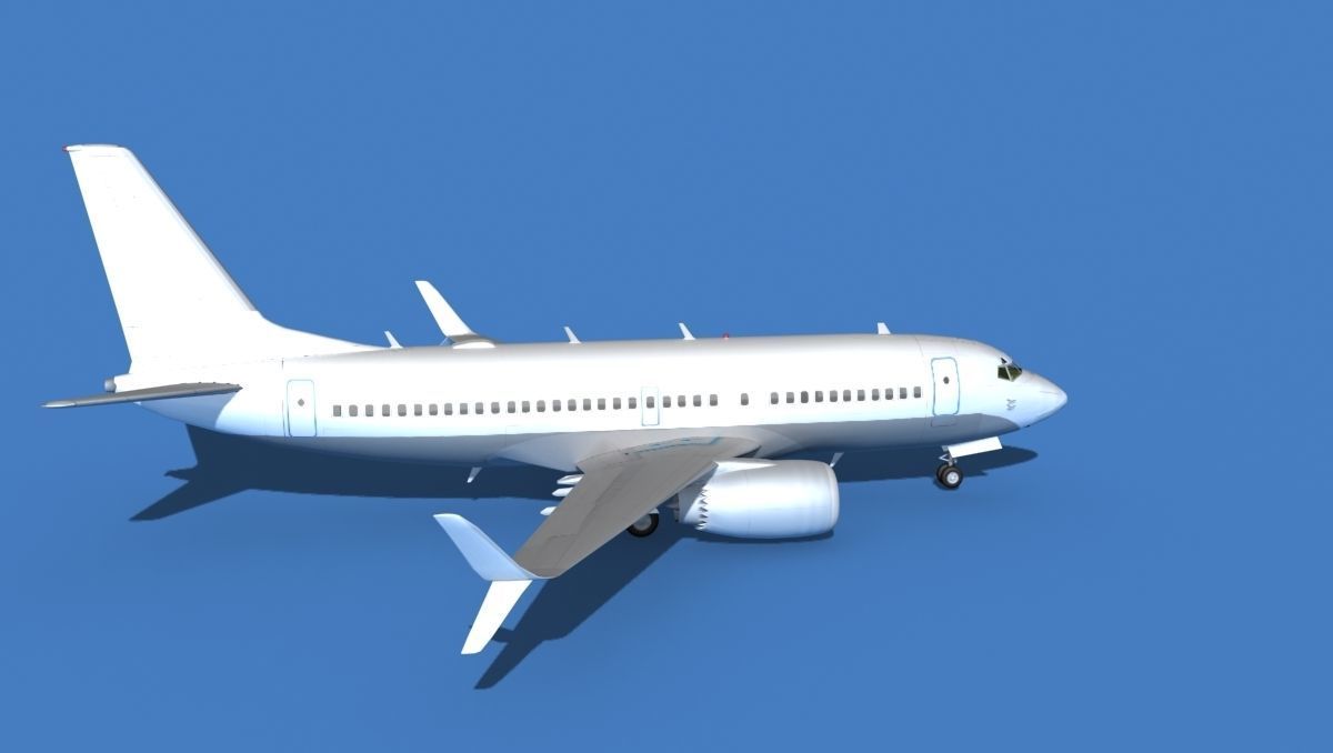 Boeing 737 MAX 7 Unmarked 1 3D model_4
