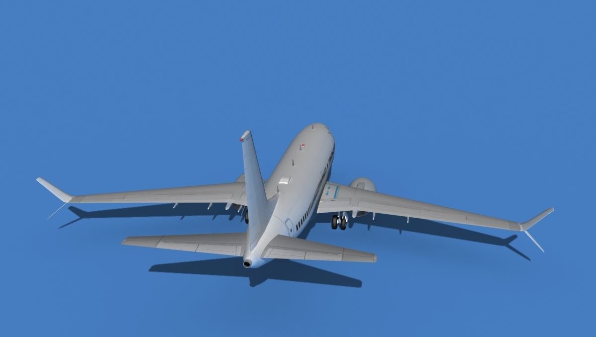 Boeing 737 MAX 7 Unmarked 1 3D model_6