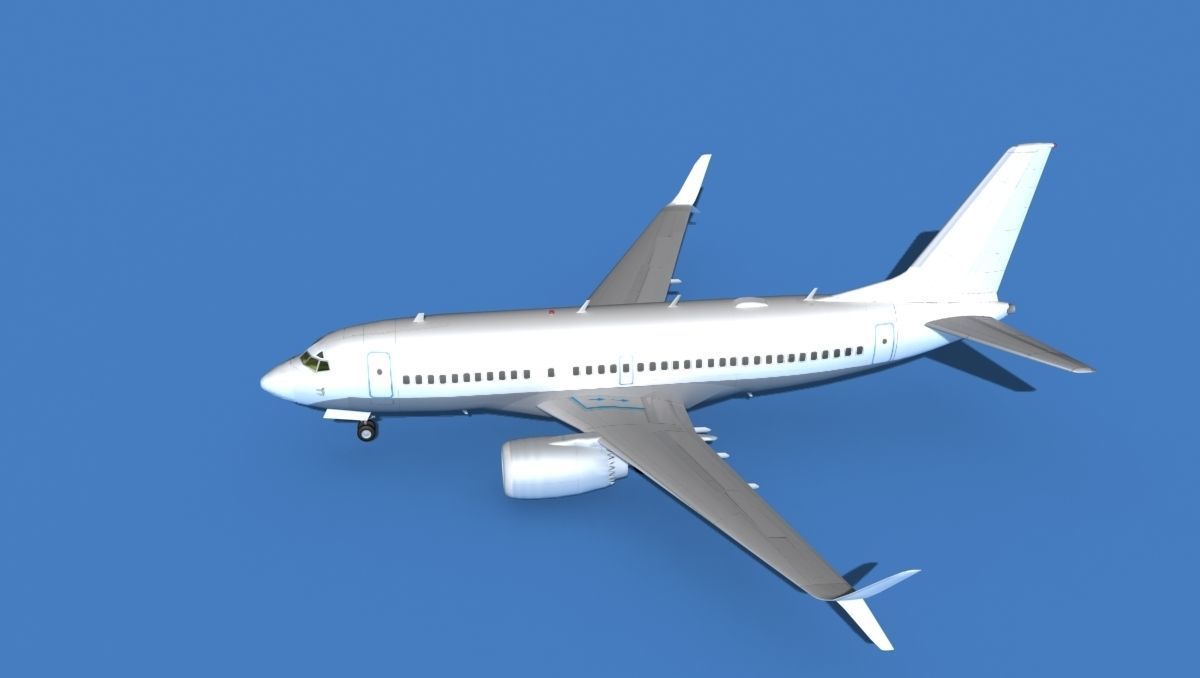 Boeing 737 MAX 7 Unmarked 1 3D model_9