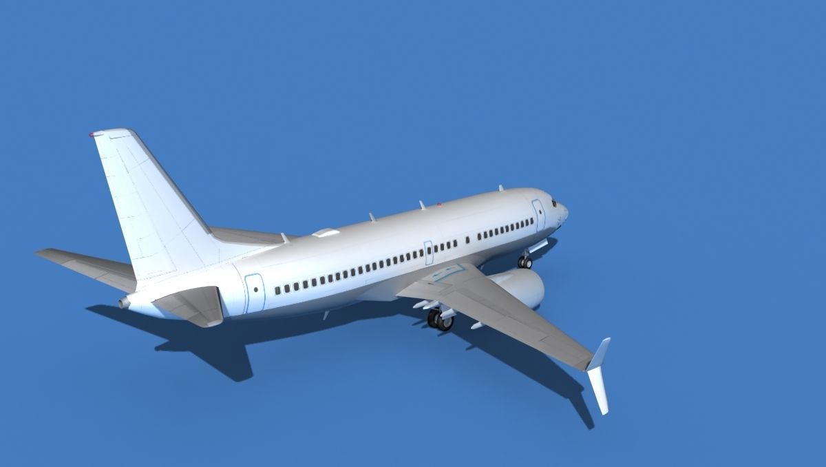Boeing 737 MAX 7 Unmarked 1 3D model_5