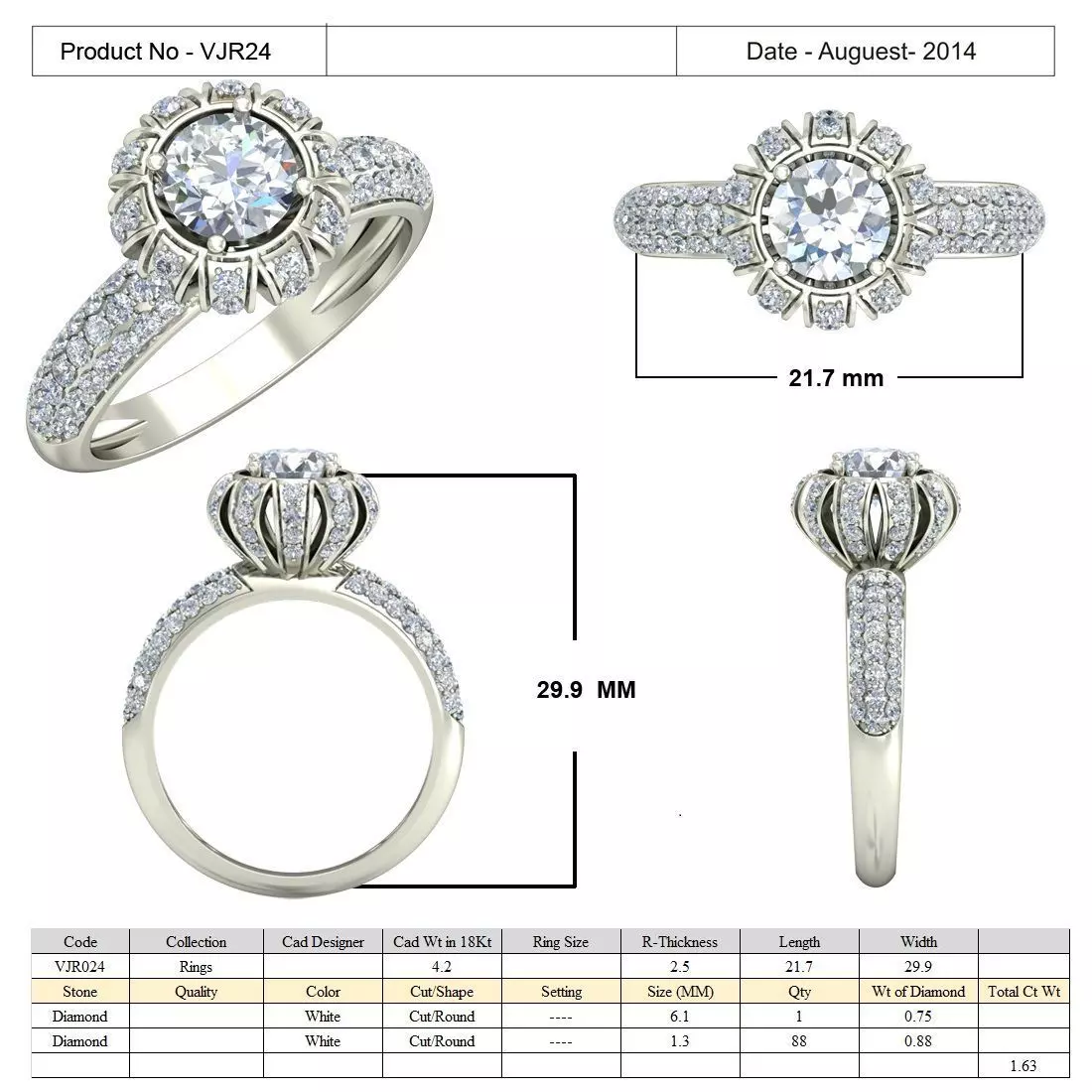 Solitaire VJR24 3D print model_0