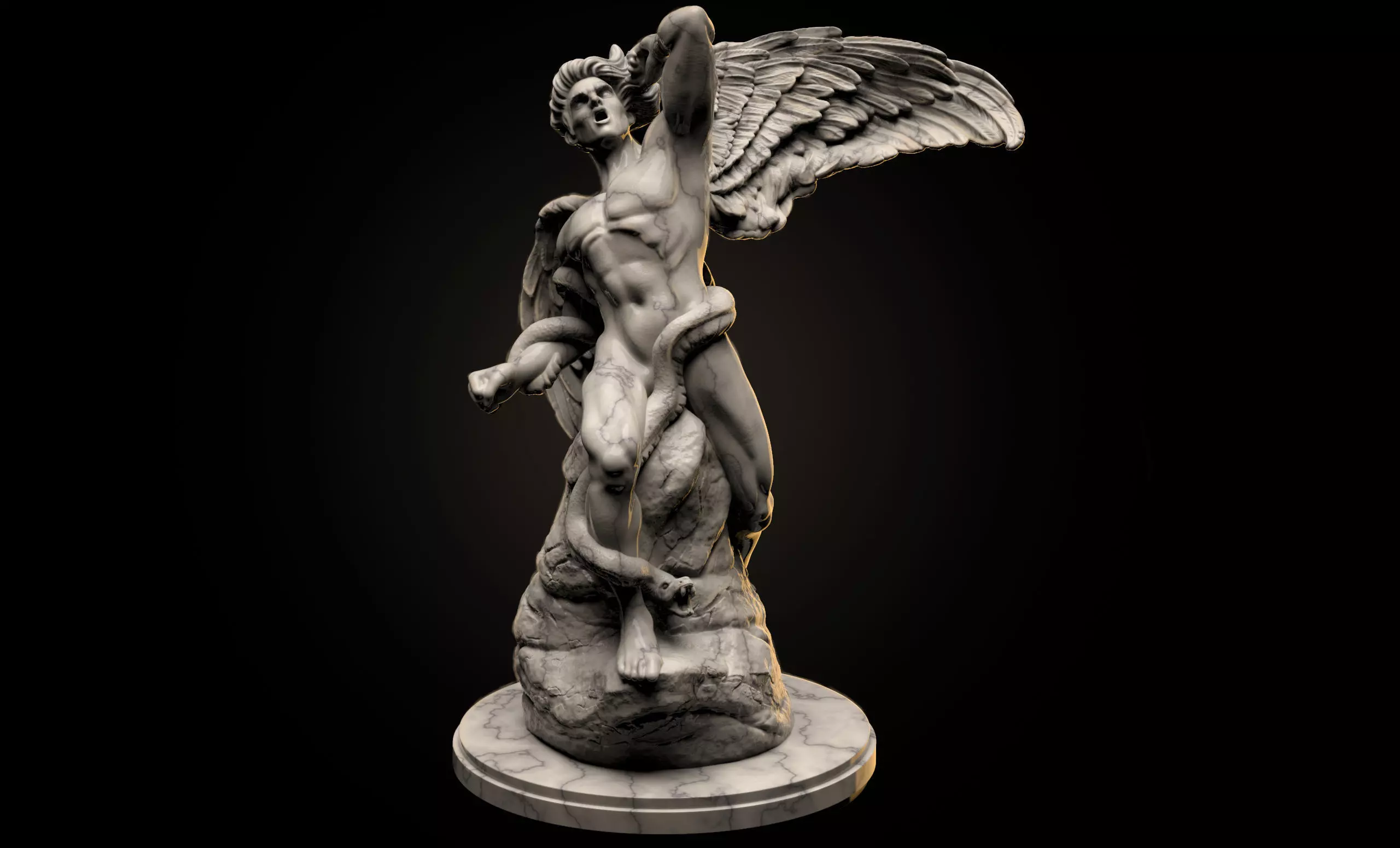 Fallen Angel 3D print model_0