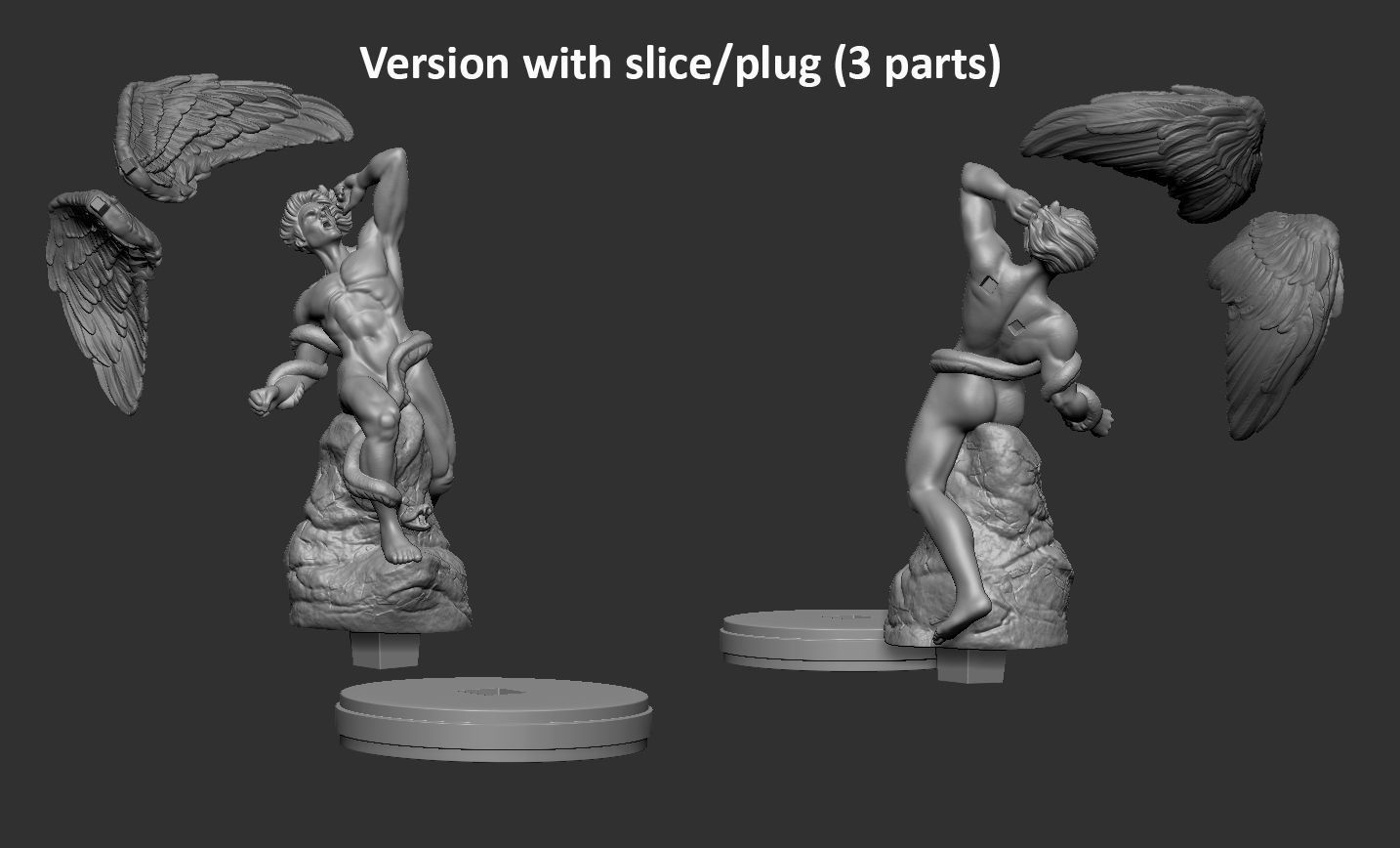 Fallen Angel 3D print model_6