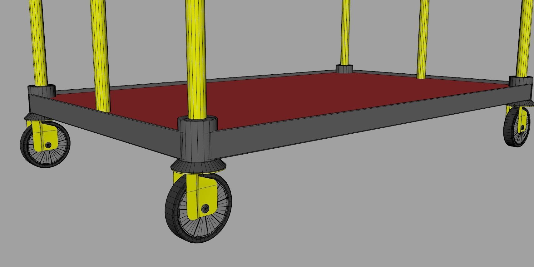 Luggage Trolley 1 3D model_11