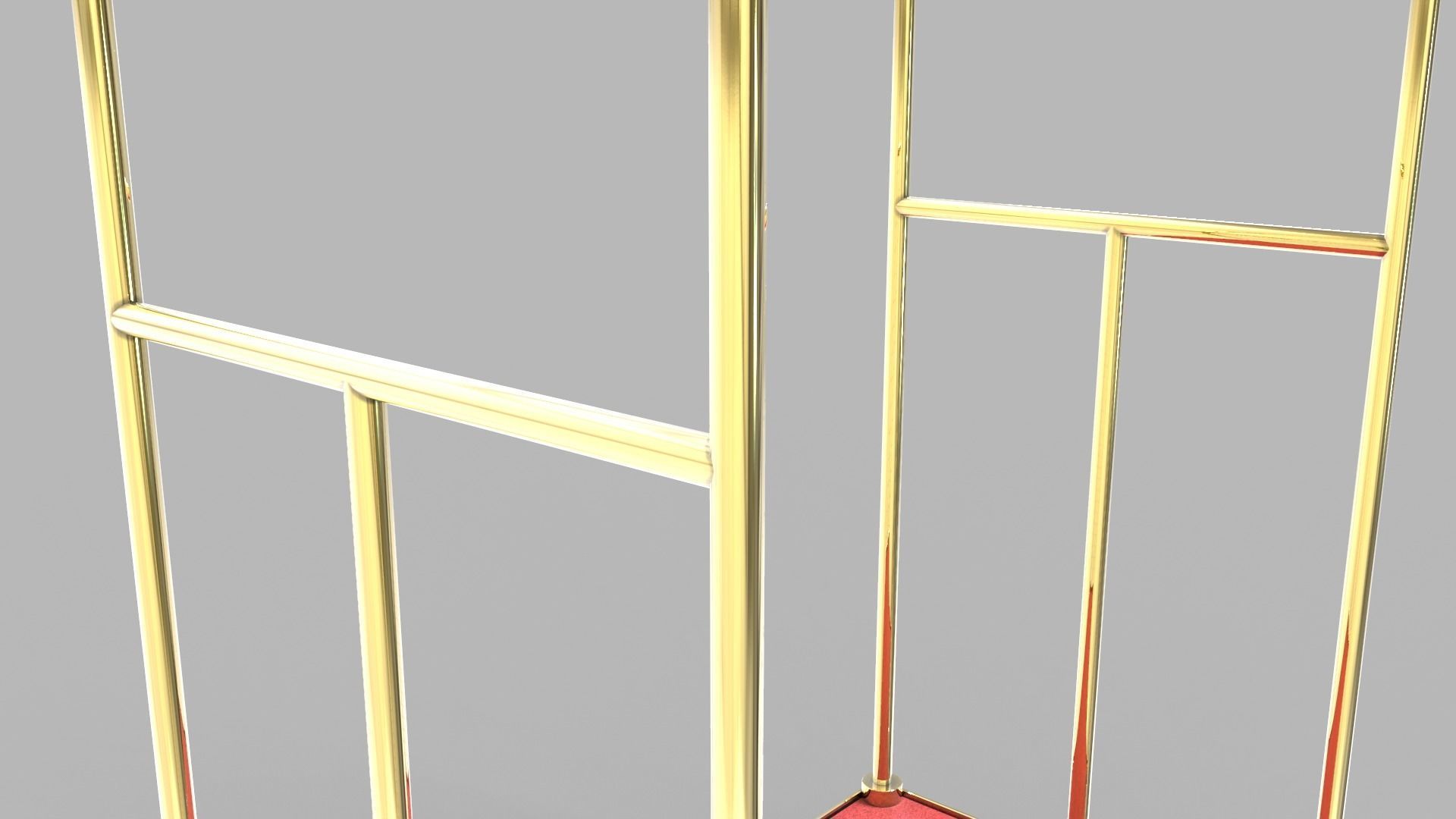 Luggage Trolley 1 3D model_6