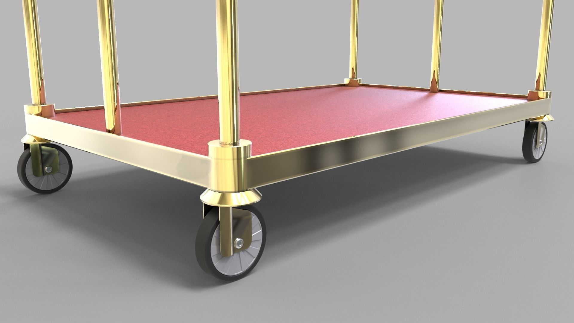 Luggage Trolley 1 3D model_7
